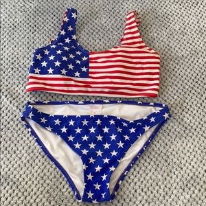 Target American flag bikini